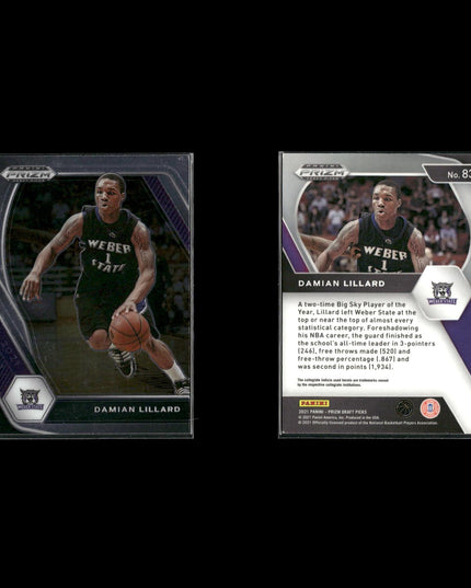 Damian Lillard Portland Trail Blazers Basketball 4-Card Lot Panini EX