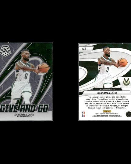 Damian Lillard Portland Trail Blazers Basketball 4-Card Lot Panini EX