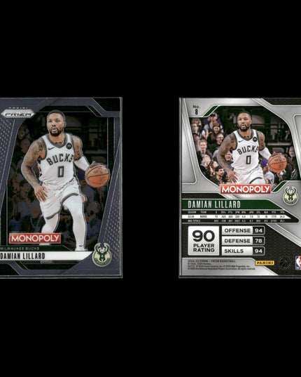 Damian Lillard Portland Trail Blazers Basketball 4-Card Lot Panini EX