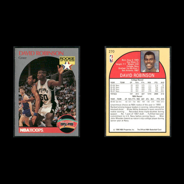David Robinson San Antonio Spurs Basketball 12-Card Lot NBA Hoops EX