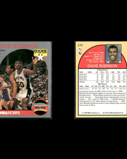 David Robinson San Antonio Spurs Basketball 12-Card Lot NBA Hoops EX
