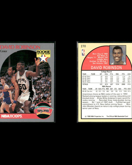 David Robinson San Antonio Spurs Basketball 12-Card Lot NBA Hoops EX