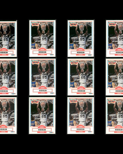 David Robinson San Antonio Spurs Basketball 12-Card Lot NBA Hoops EX
