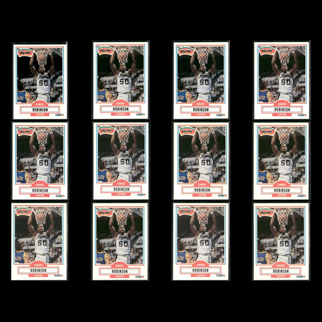 David Robinson San Antonio Spurs Basketball 12-Card Lot NBA Hoops EX