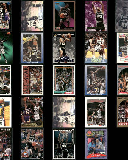David Robinson San Antonio Spurs Basketball 24-Card Lot NBA Hoops EX
