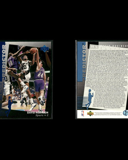 David Robinson San Antonio Spurs Basketball 24-Card Lot NBA Hoops EX