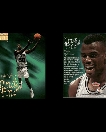 David Robinson San Antonio Spurs Basketball 24-Card Lot NBA Hoops EX