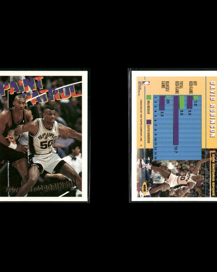 David Robinson San Antonio Spurs Basketball 24-Card Lot NBA Hoops EX