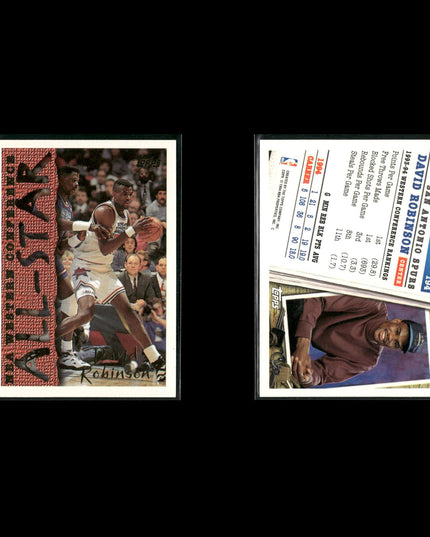 David Robinson San Antonio Spurs Basketball 24-Card Lot NBA Hoops EX