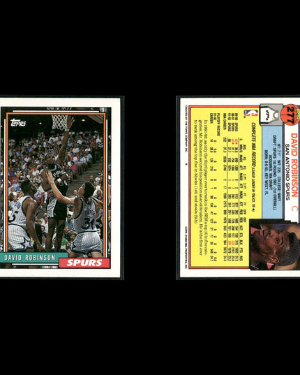 David Robinson San Antonio Spurs Basketball 24-Card Lot NBA Hoops EX
