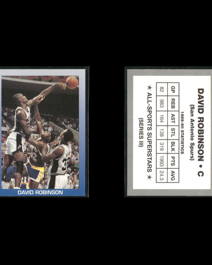 David Robinson San Antonio Spurs Basketball 24-Card Lot NBA Hoops EX
