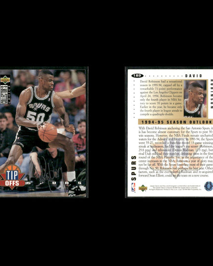David Robinson San Antonio Spurs Basketball 24-Card Lot NBA Hoops EX