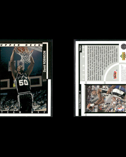 David Robinson San Antonio Spurs Basketball 24-Card Lot NBA Hoops EX