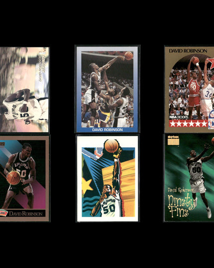 David Robinson San Antonio Spurs Basketball 6-Card Lot NBA Hoops EX