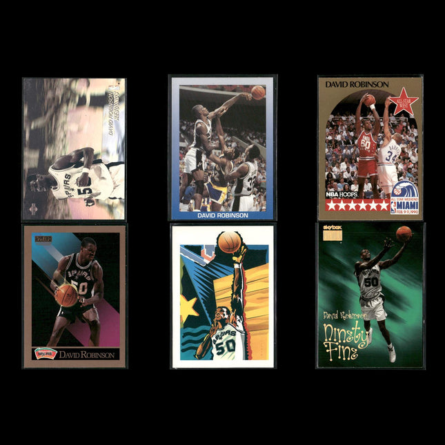 David Robinson San Antonio Spurs Basketball 6-Card Lot NBA Hoops EX