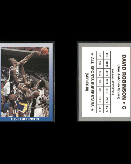 David Robinson San Antonio Spurs Basketball 6-Card Lot NBA Hoops EX