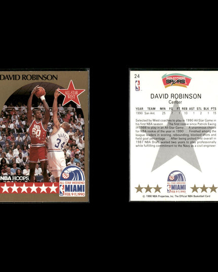 David Robinson San Antonio Spurs Basketball 6-Card Lot NBA Hoops EX