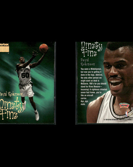 David Robinson San Antonio Spurs Basketball 6-Card Lot NBA Hoops EX