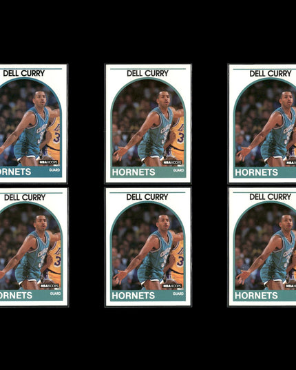 Dell Curry Charlotte Hornets Basketball 6-Card Lot NBA Hoops EX