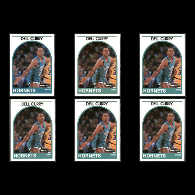 Dell Curry Charlotte Hornets Basketball 6-Card Lot NBA Hoops EX