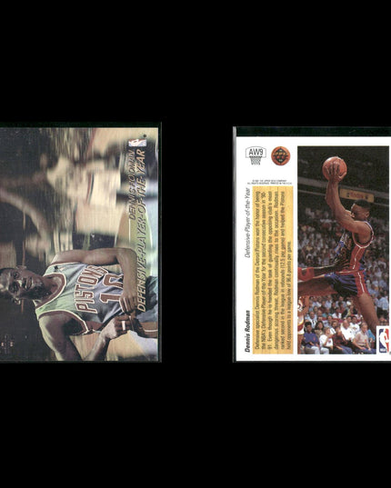 Dennis Rodman Detroit Pistons Basketball 9-Card Lot Upper Deck EX