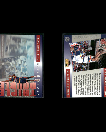 Dikembe Mutombo Denver Nuggets Basketball 7-Card Lot NBA Hoops EX