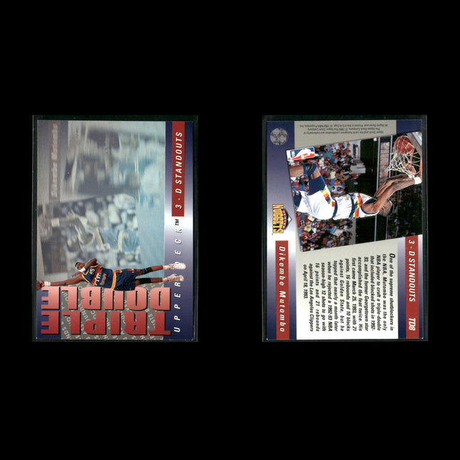Dikembe Mutombo Denver Nuggets Basketball 7-Card Lot NBA Hoops EX