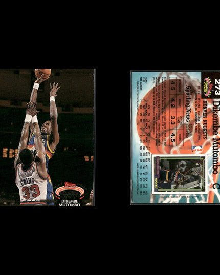 Dikembe Mutombo Denver Nuggets Basketball 7-Card Lot NBA Hoops EX