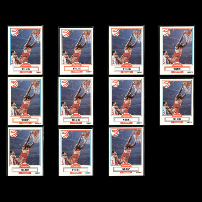 Dominique Wilkins Atlanta Hawks Basketball 11-Card Lot NBA Hoops EX