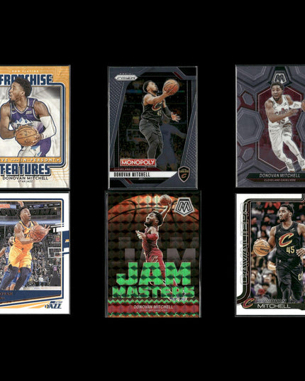 Donovan Mitchell Utah Jazz Basketball 6-Card Lot Panini EX