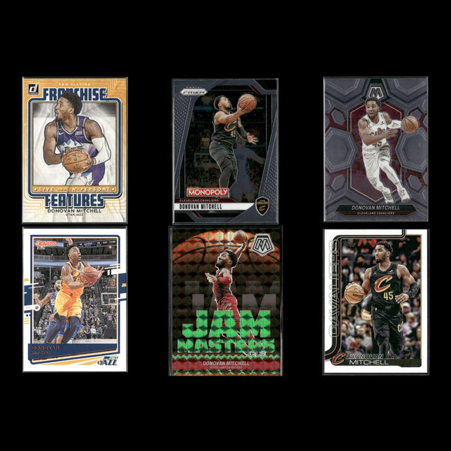 Donovan Mitchell Utah Jazz Basketball 6-Card Lot Panini EX