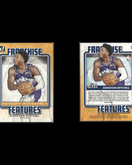 Donovan Mitchell Utah Jazz Basketball 6-Card Lot Panini EX