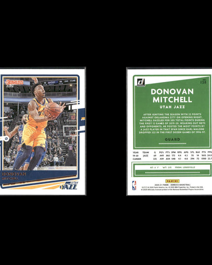 Donovan Mitchell Utah Jazz Basketball 6-Card Lot Panini EX