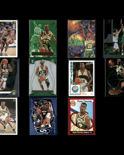 Gary Payton Seattle SuperSonics Basketball 11-Card Lot Upper Deck EX