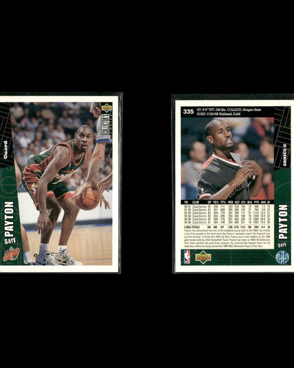 Gary Payton Seattle SuperSonics Basketball 11-Card Lot Upper Deck EX