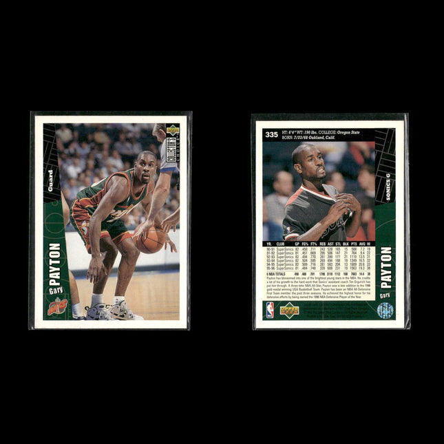 Gary Payton Seattle SuperSonics Basketball 11-Card Lot Upper Deck EX