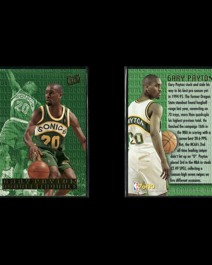 Gary Payton Seattle SuperSonics Basketball 11-Card Lot Upper Deck EX