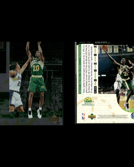 Gary Payton Seattle SuperSonics Basketball 11-Card Lot Upper Deck EX