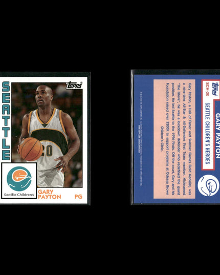 Gary Payton Seattle SuperSonics Basketball 11-Card Lot Upper Deck EX
