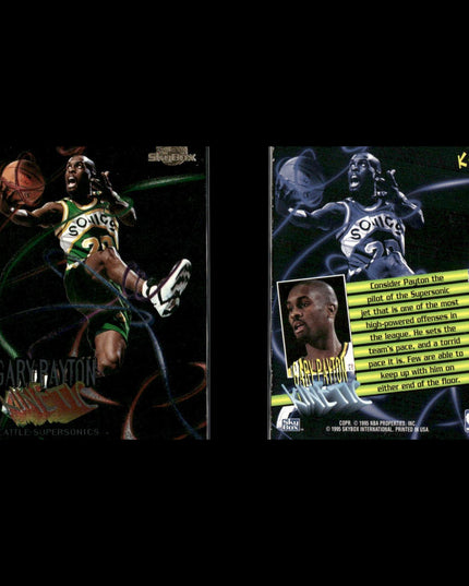 Gary Payton Seattle SuperSonics Basketball 11-Card Lot Upper Deck EX