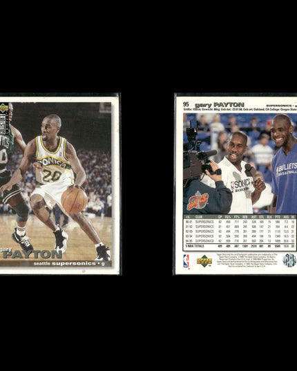 Gary Payton Seattle SuperSonics Basketball 11-Card Lot Upper Deck EX