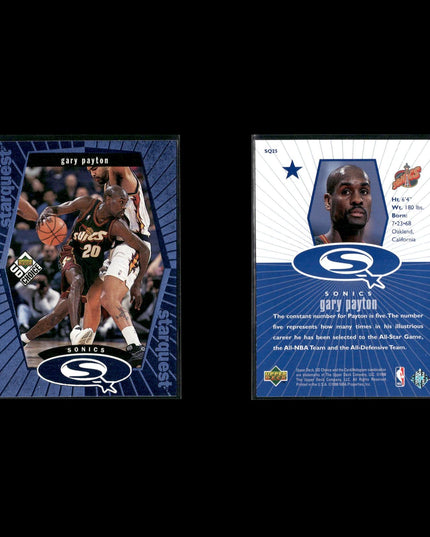 Gary Payton Seattle SuperSonics Basketball 11-Card Lot Upper Deck EX