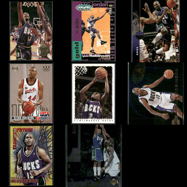 Glenn Robinson Milwaukee Bucks Basketball 8-Card Lot NBA Hoops EX