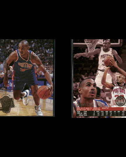 Grant Hill Detroit Pistons Basketball 12-Card Lot Upper Deck EX