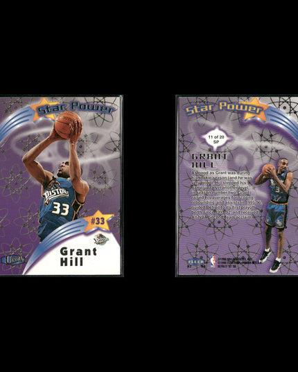 Grant Hill Detroit Pistons Basketball 12-Card Lot Upper Deck EX