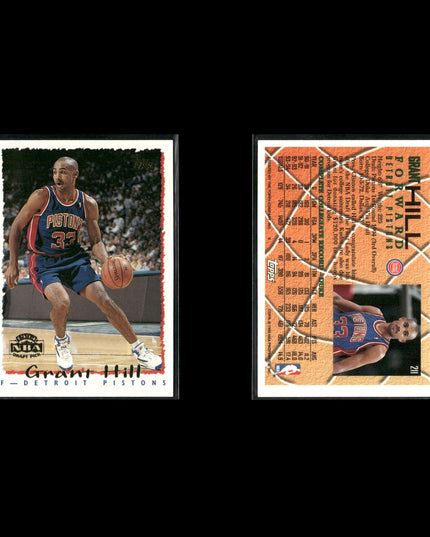 Grant Hill Detroit Pistons Basketball 12-Card Lot Upper Deck EX