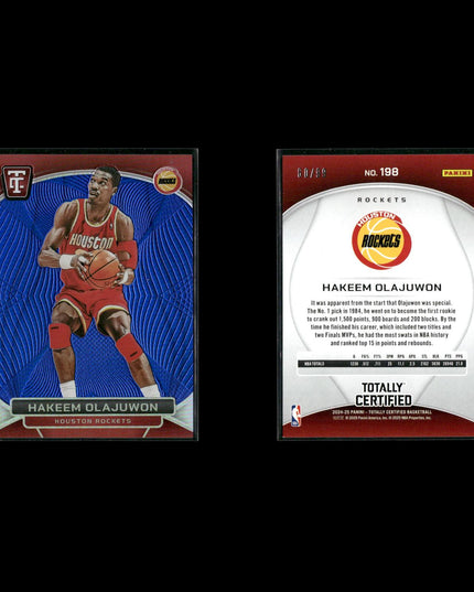 Hakeem Olajuwon Houston Rockets Basketball 24-Card Lot NBA Hoops EX