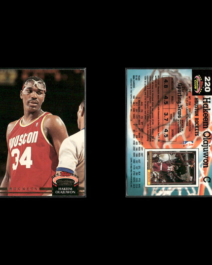 Hakeem Olajuwon Houston Rockets Basketball 24-Card Lot NBA Hoops EX