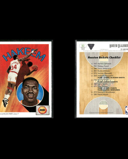 Hakeem Olajuwon Houston Rockets Basketball 24-Card Lot NBA Hoops EX