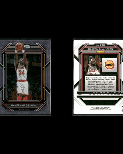 Hakeem Olajuwon Houston Rockets Basketball 24-Card Lot NBA Hoops EX